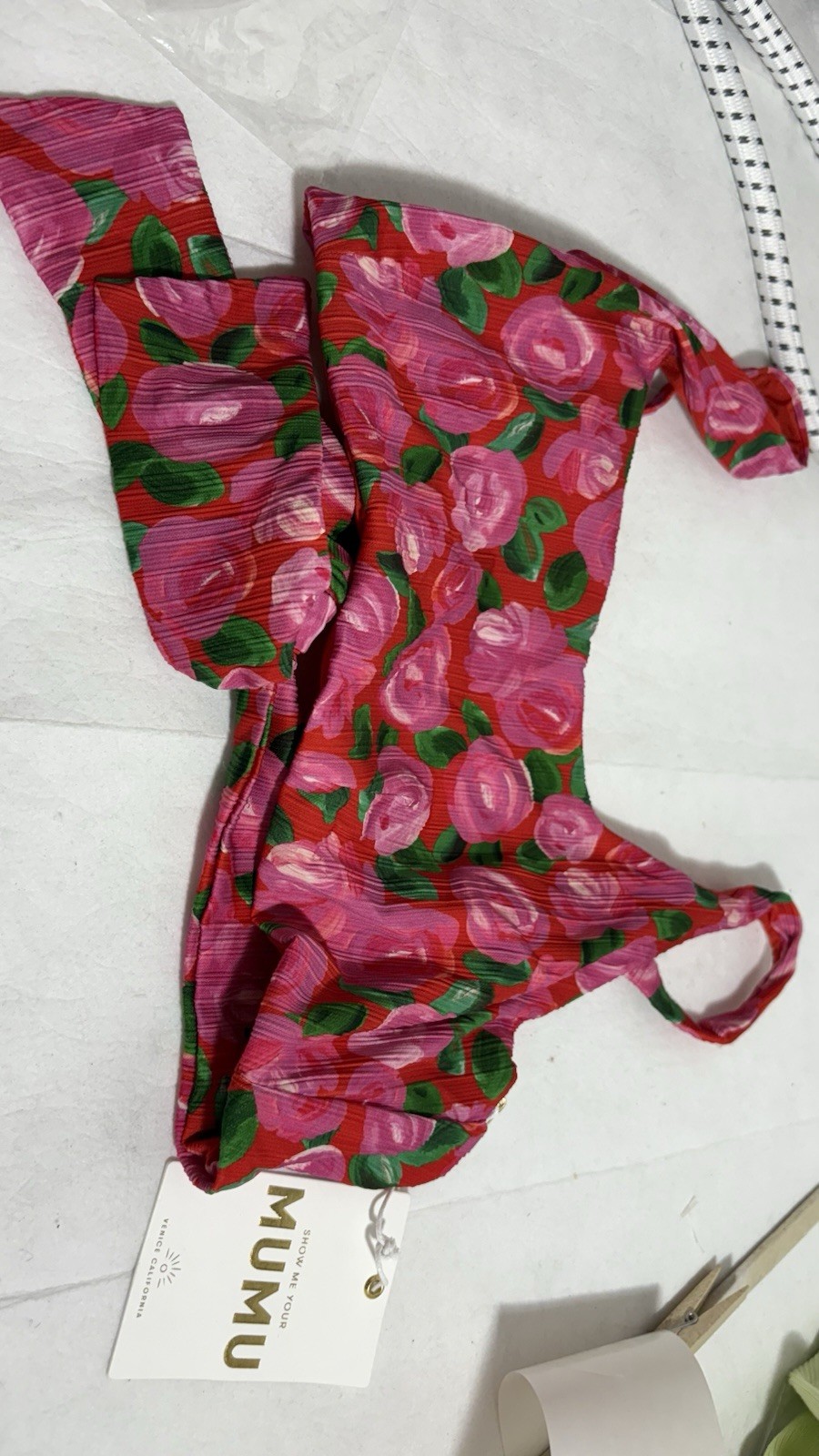 Show Me Your Mumu Maldives 2 Piece Swimsuit Rosie Blooms Print SZ XL Free Shi