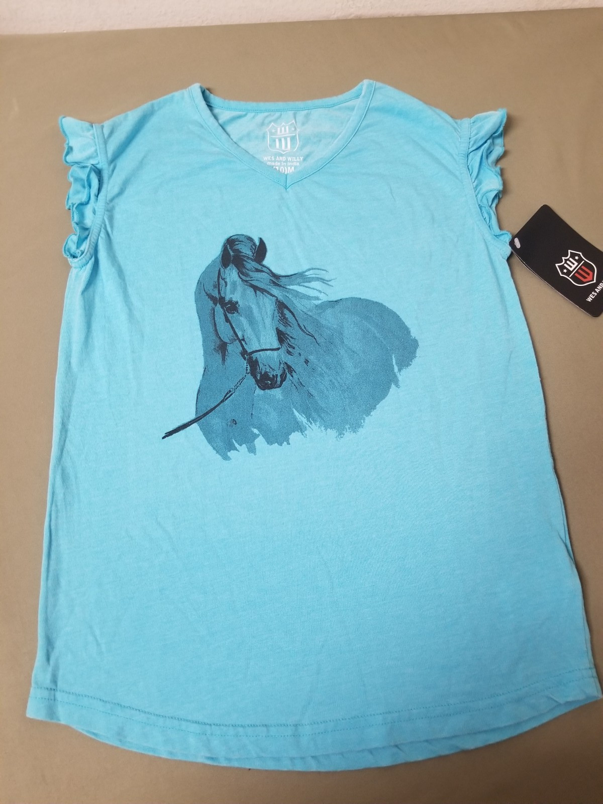 New Girls Brush Stroke Horse T-Shirt.