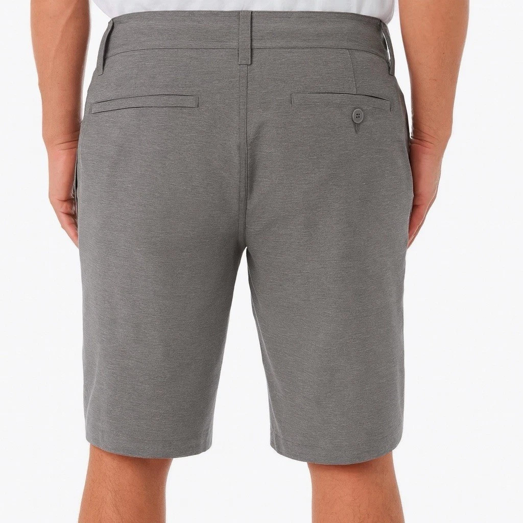 Hang Ten Men’s Regular Fit Hybrid Walk Shorts, Gray, Size 32