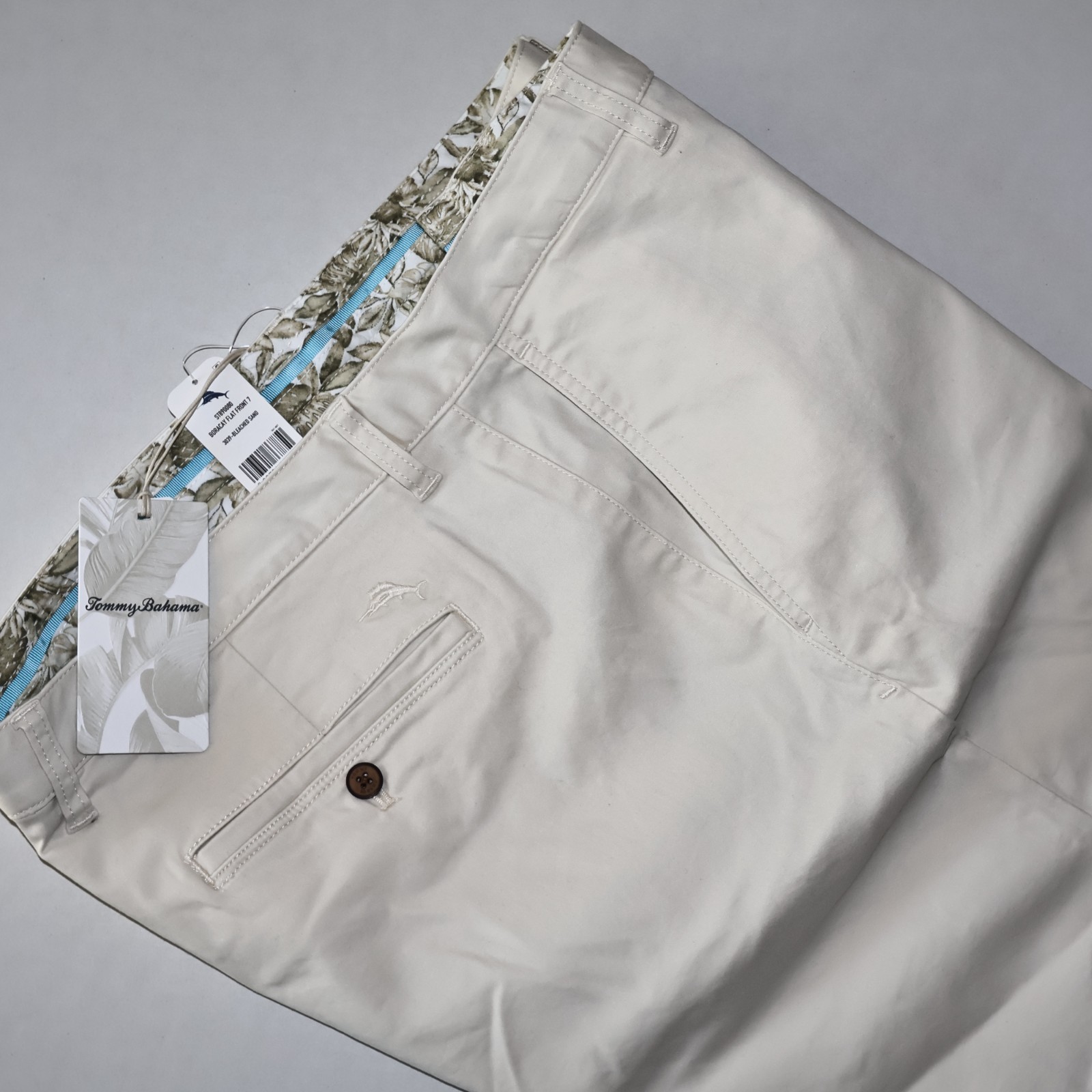 Tommy Bahama Shorts Boracay Solid Bleached Sand Beige New Waist 40 40×7
