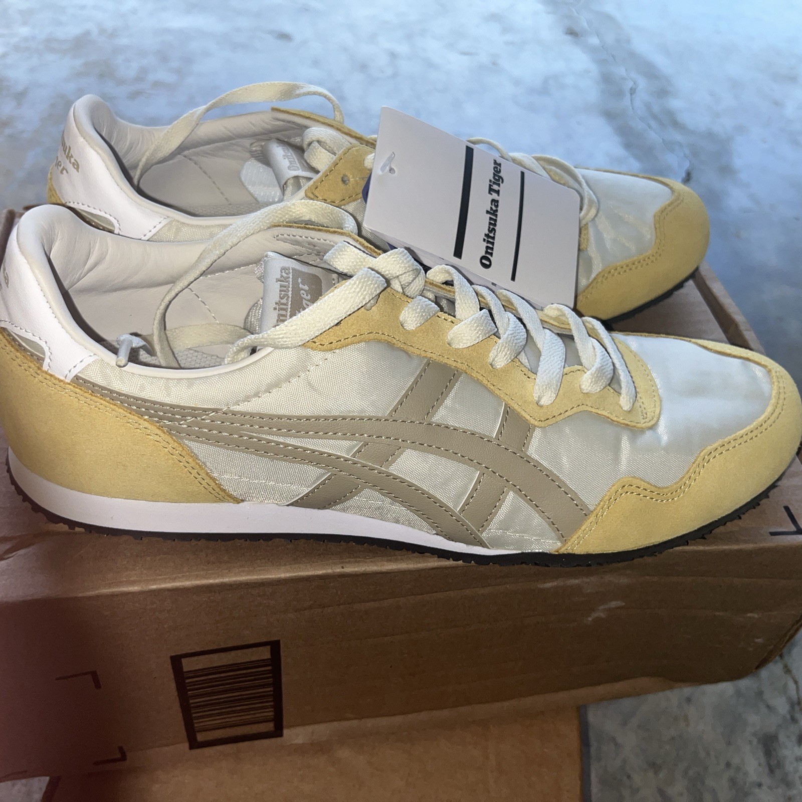 Onitsuka Tiger SERRANO CREAM WOOD CREPE 1183B400 753 Authentic