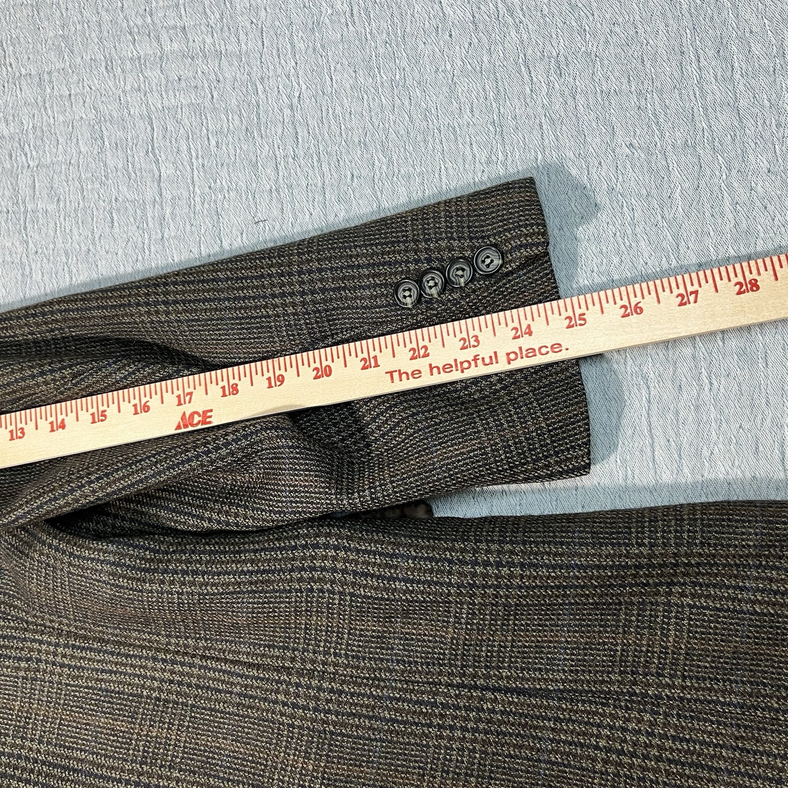 Gianfranco Ruffini 2-Button 100% Lambswool Sport Coat Mens 42-L Houndstooth