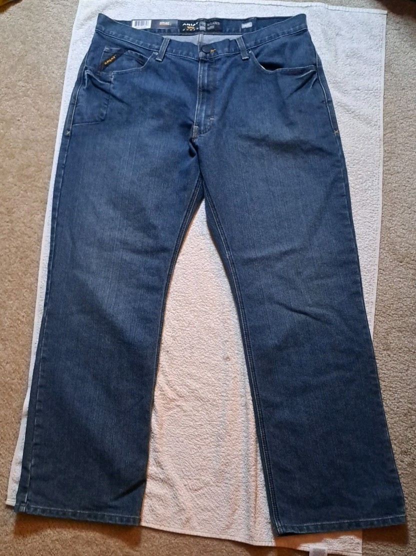 Ariat Work Rebar M4 Relaxed Bootcut Jeans Mens Size W36 L32 BRAND NEW