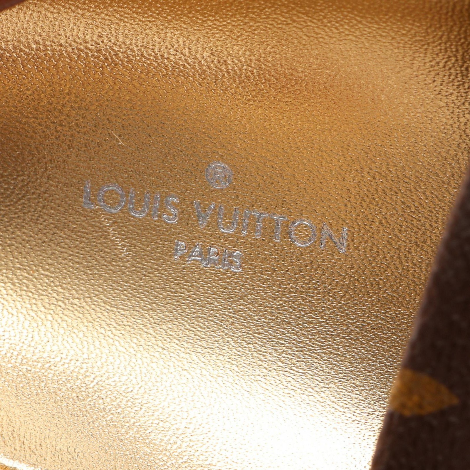LOUIS VUITTON Odyssey Line Monogram Espadrilles Sandals canvas leather #35 1/2