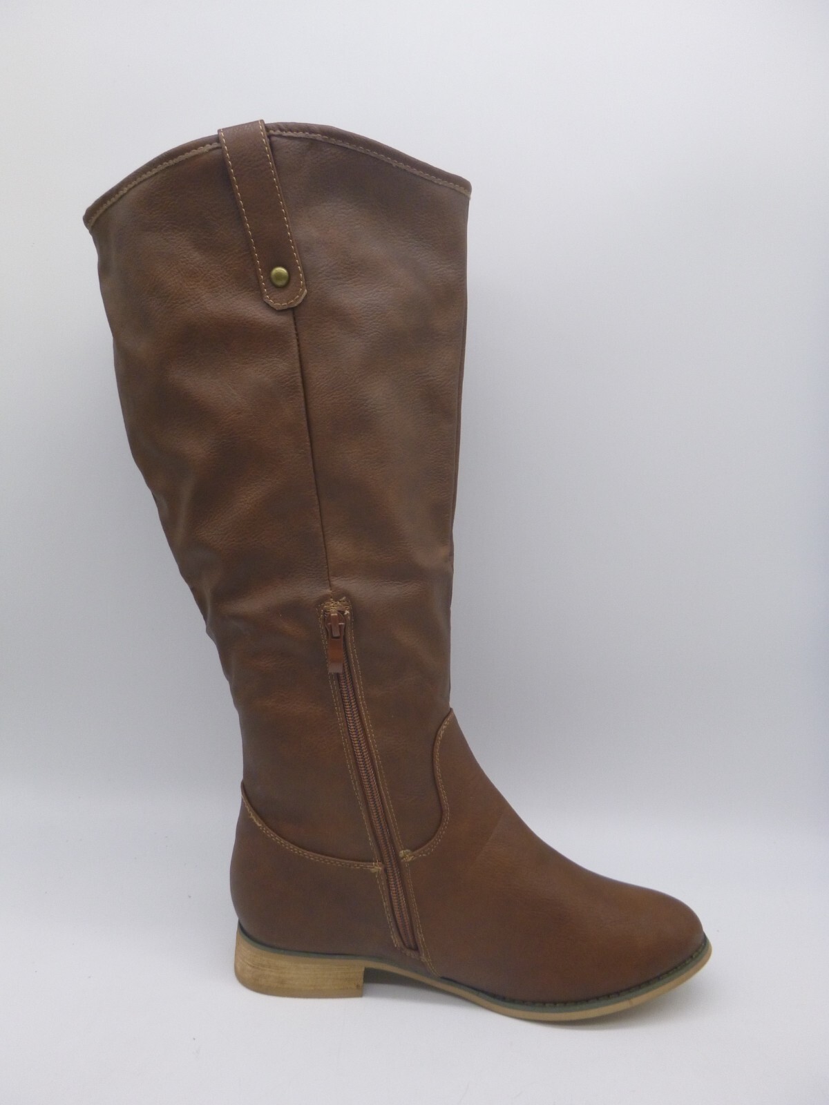 JG Brown PU Synthetic Knee Boots Size 10 M