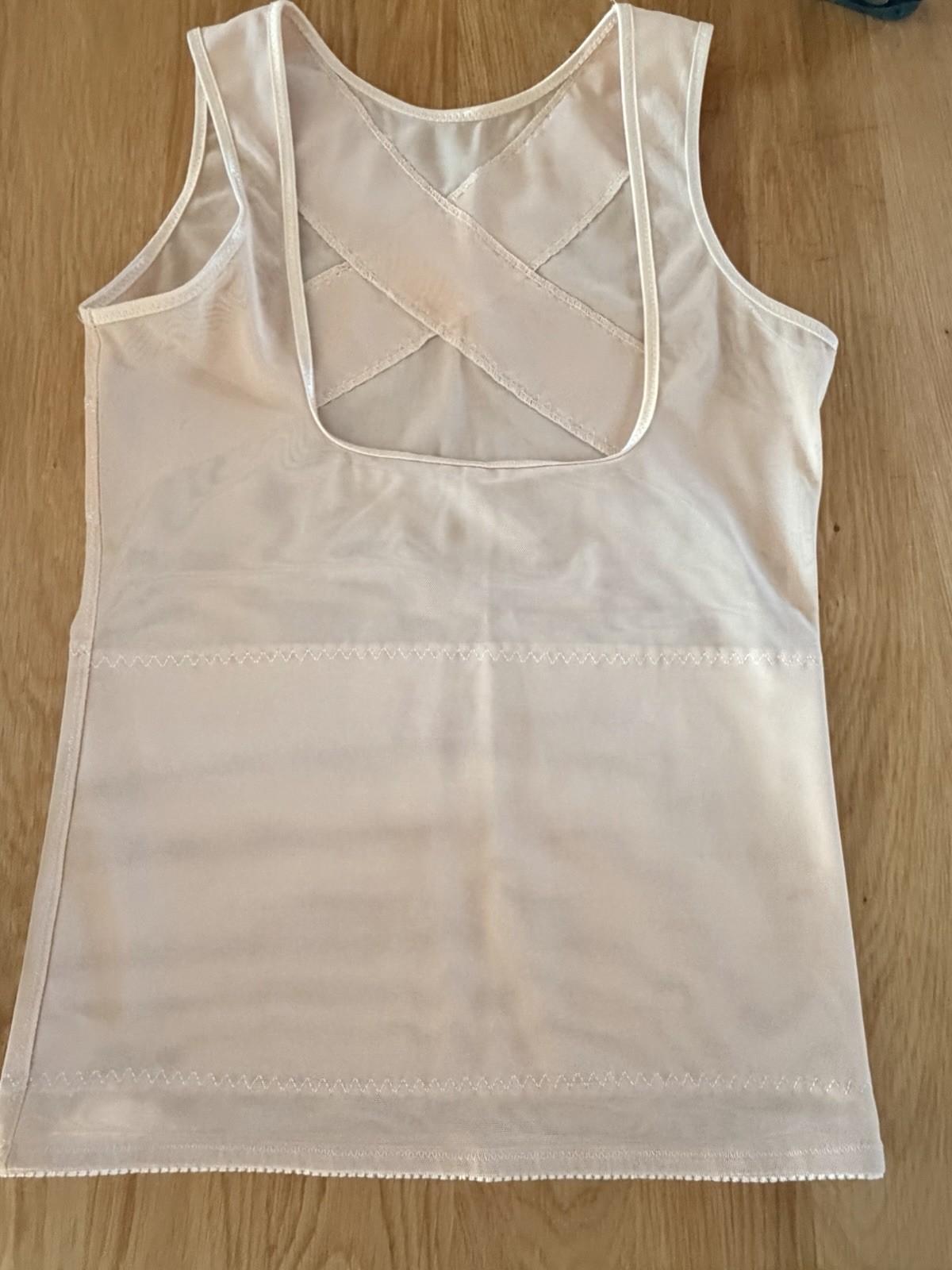 Kymar New Body Shaper Beige Open Bust Cami Firm Tummy Control Size L Large