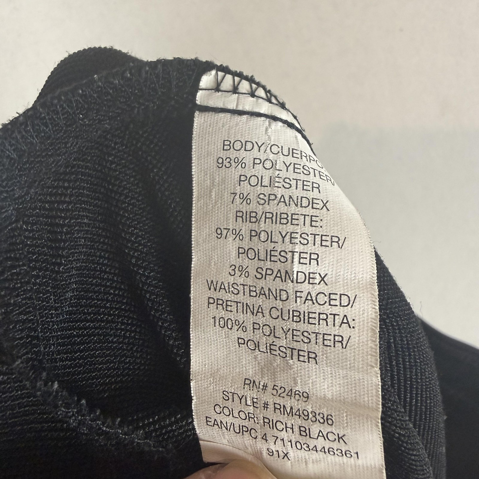 Russell Pants Mens Medium Black Dri-Power 360 Jogger Zip Pocket Stretch Athletic