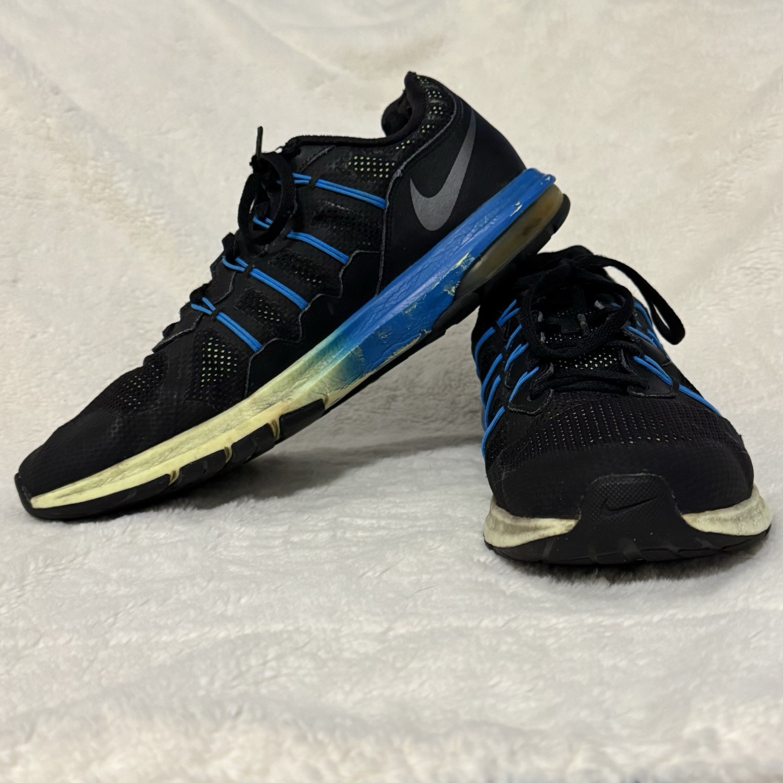 NIKE Air Max Dynasty Premium Sneakers Men’s 11.5 Black Blue Green 829711-007