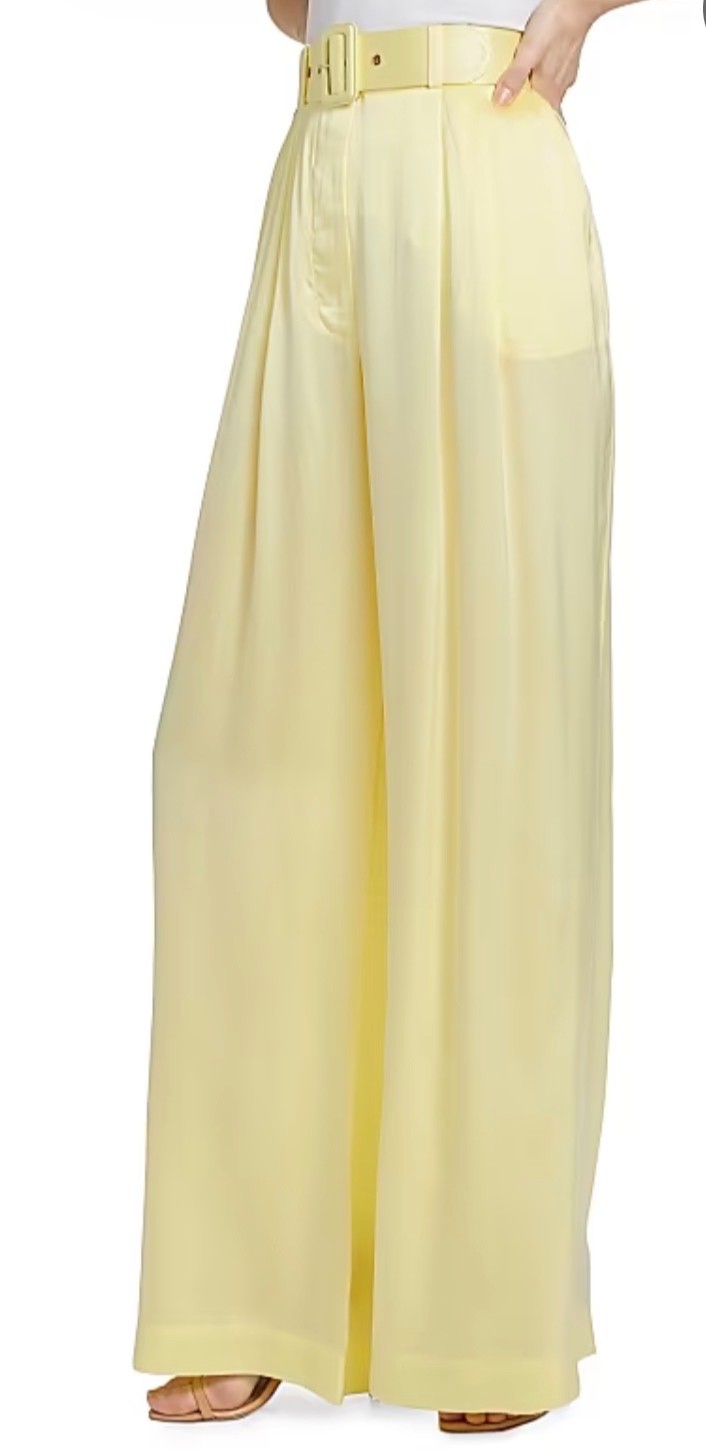 ZIMMERMAN silk wide-leg pants size (1) US 6/8