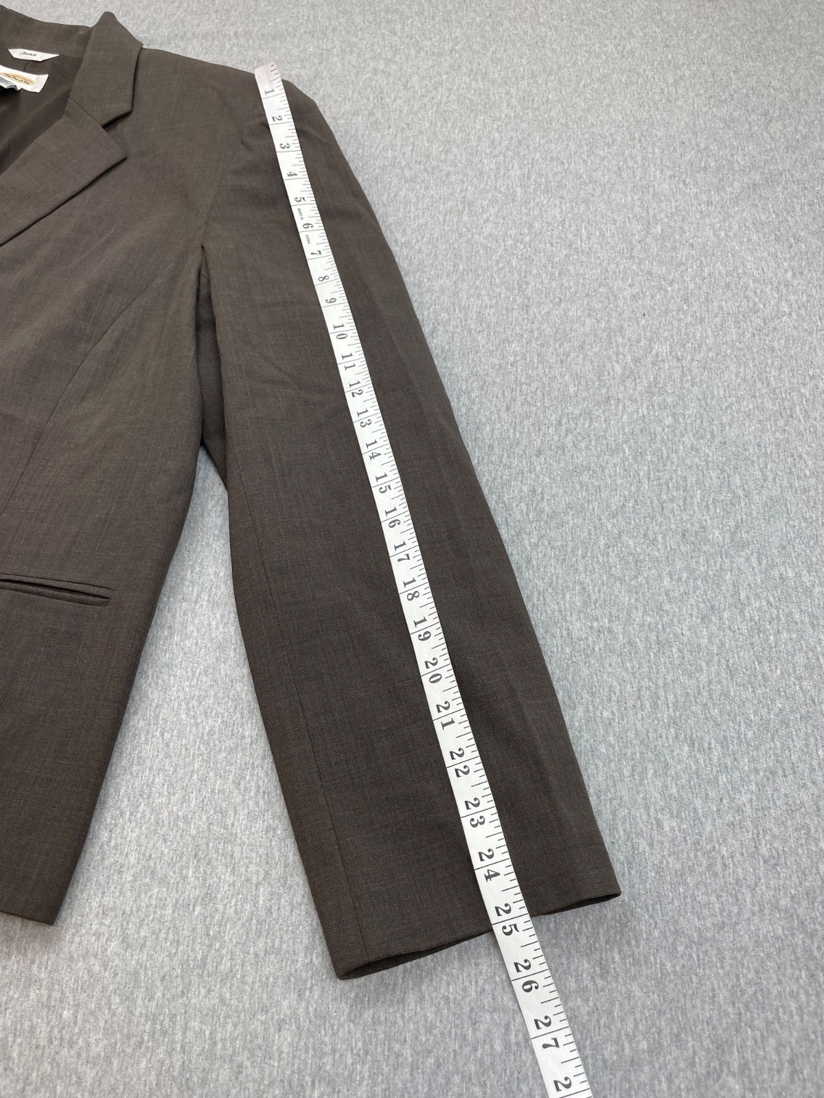 Talbots Blazer Womens 18 Brown Wool Blend Stretch 2-Button Single Breast Lined