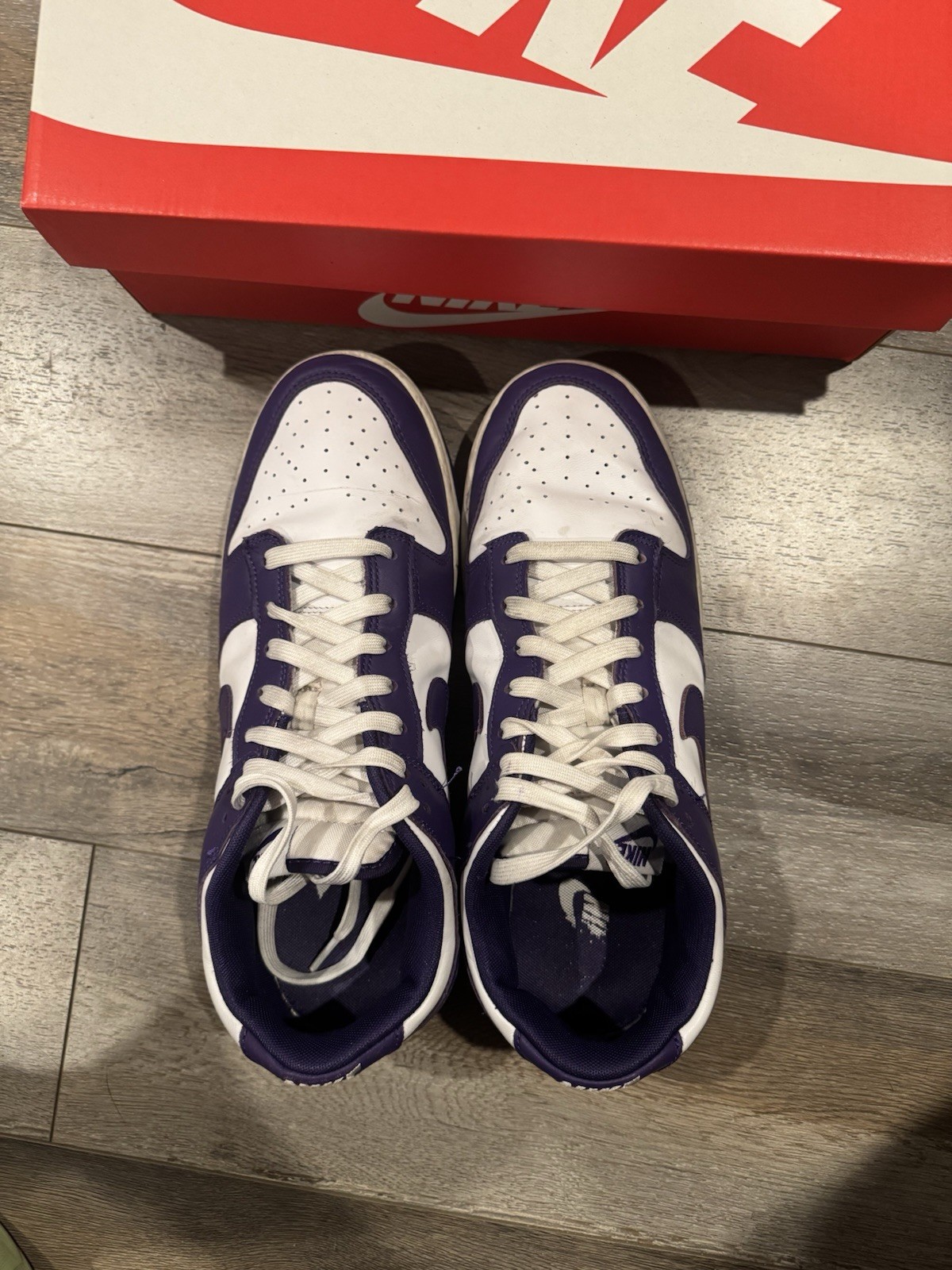 Mens’s size 11.5 Nike Dunk Low Championship Court Purple