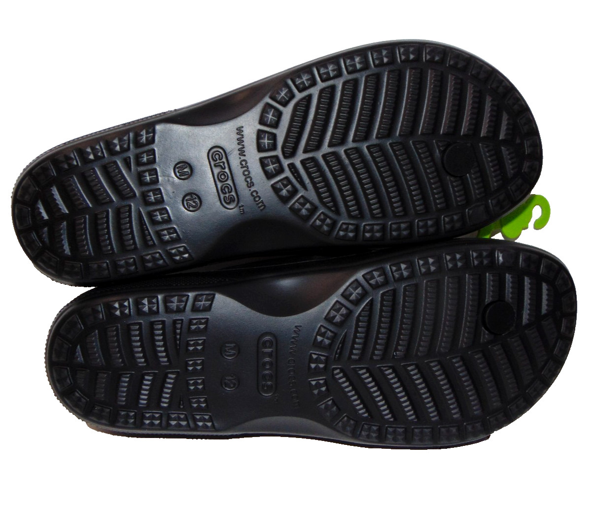 Crocs Baya II Flip Flops Black Men’s 12 Standard Thong Sandals Croslite NWT