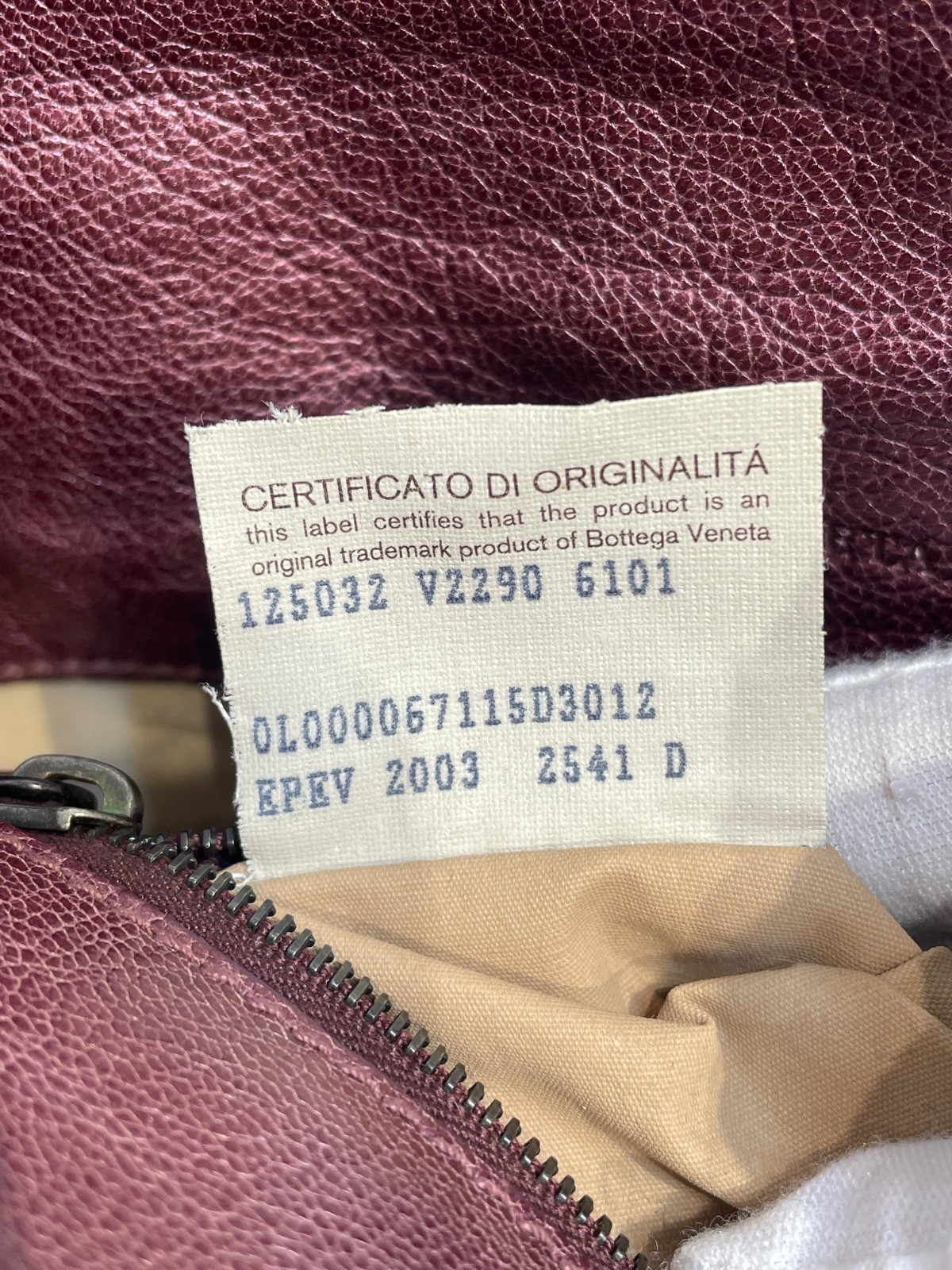 Bottega Veneta 2000’s Tote Bag Burgundy Leather Used