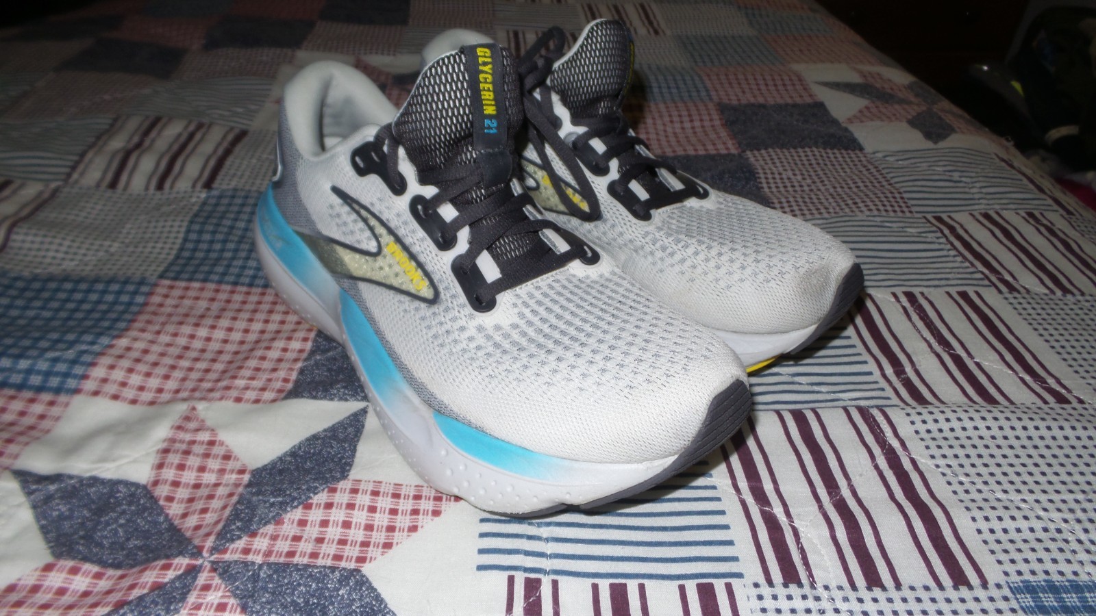 EXCELLENT! BROOKS Glycerin 21 Coconut Forged Iron Shoes Sneakers Mens Size 10 D