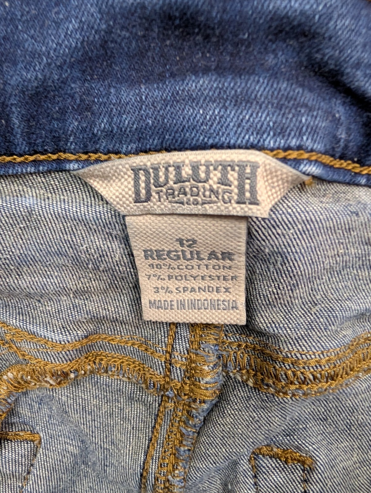 Duluth Trading Jeans Women’s 12 reg High Rise Stretch Denim skinny 30×28 dark