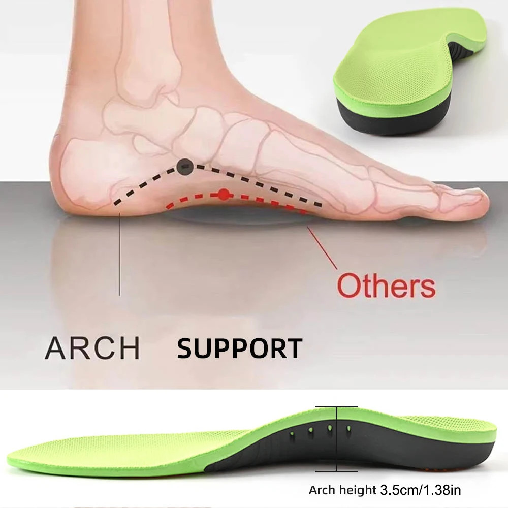 Orthopedic Insoles Sport Shoes Sole For feet Arch Foot Pad X/O Type Leg Correcti