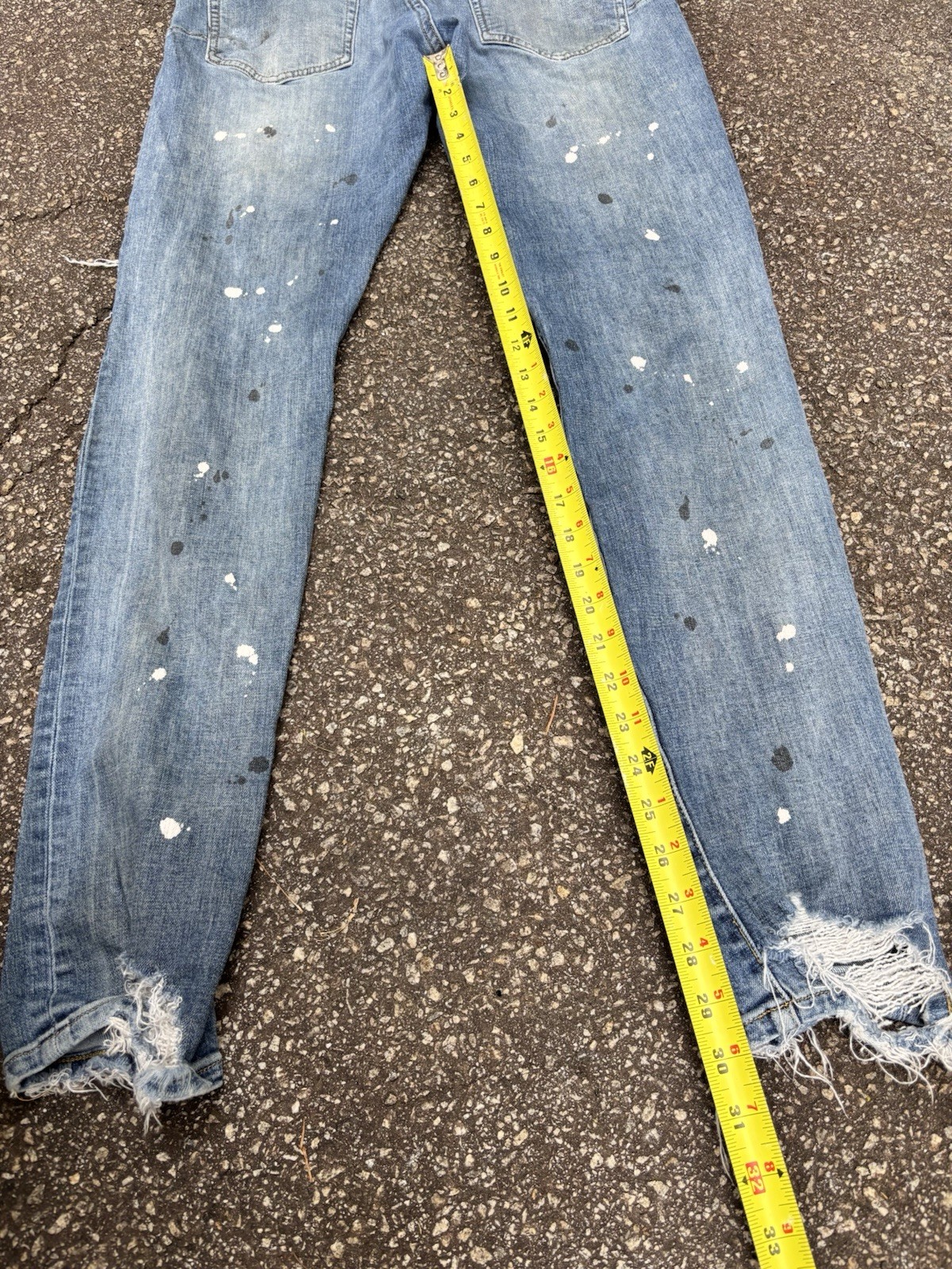 Purple Brand Light Wash Distressed Skinny Denim Jeans – No Back Tag