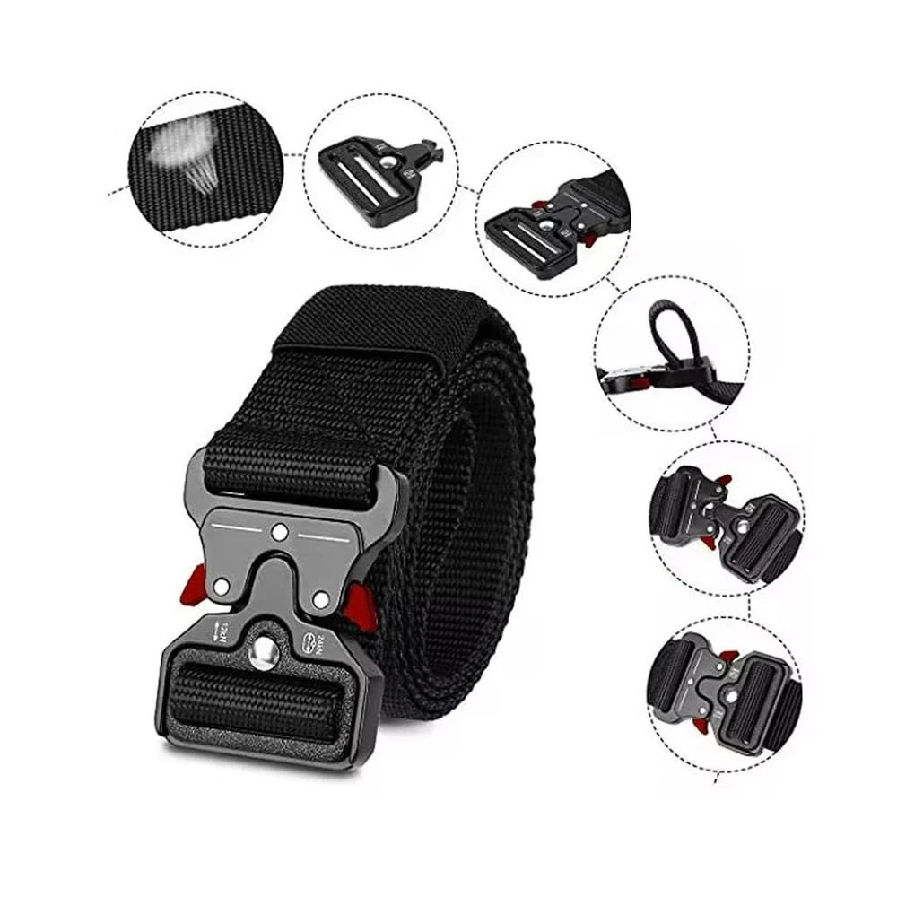 MEN Casual Military Tactical Army Adjustable Quick Release Belts Pants Waistband