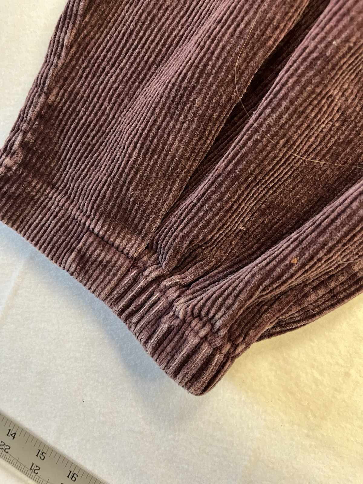 Davi and Dani Purple Corduroy barrel pocket pants Small Jogger Balloon