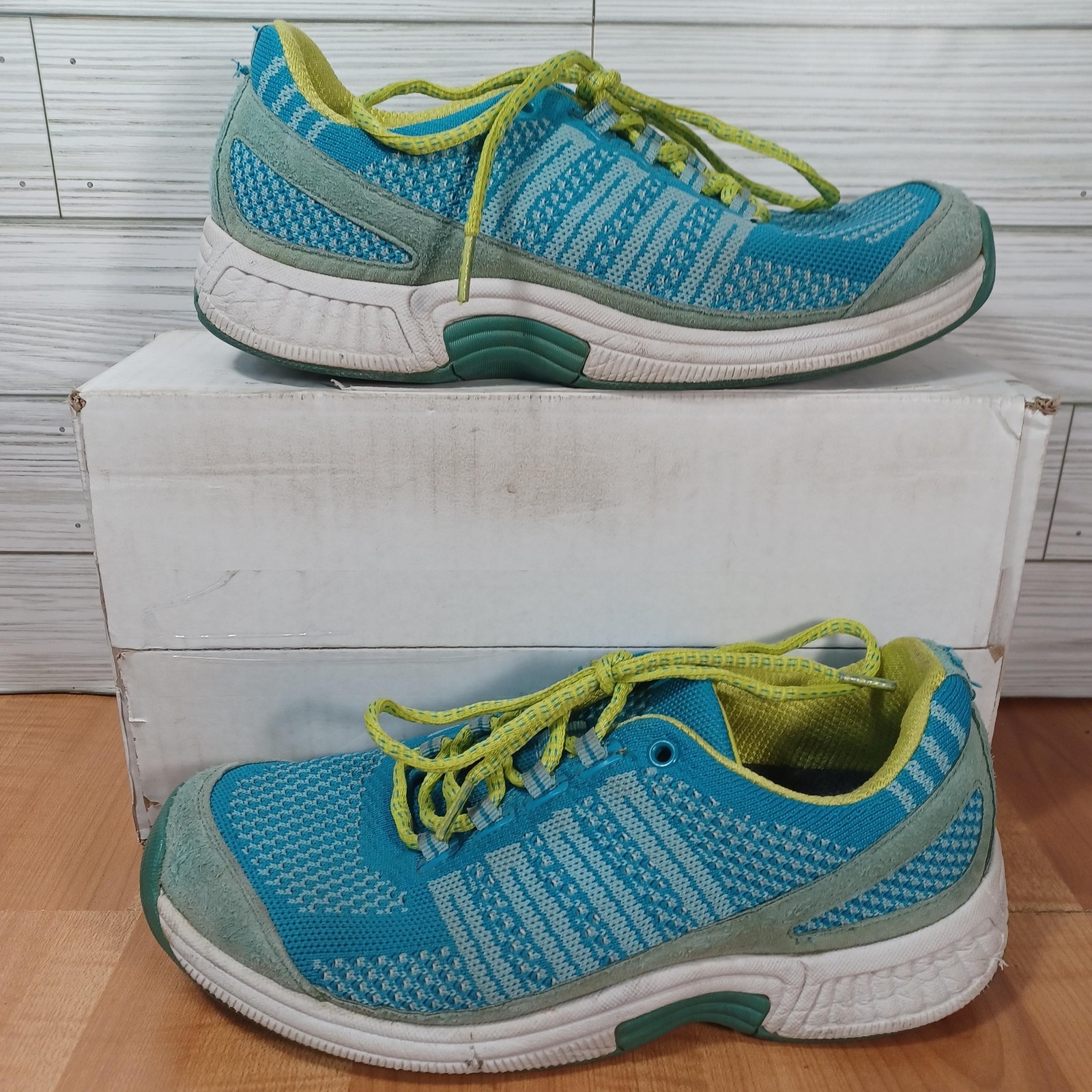 Bio Fit 986 Shoes Womens Size 7.5 X-Wide Blue Mesh Athletic Orthopedic Comfort