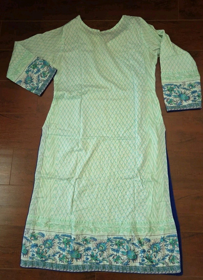 Womens Pakistani Indian 2 Shirts Embroidered Lawn Cotton Silk