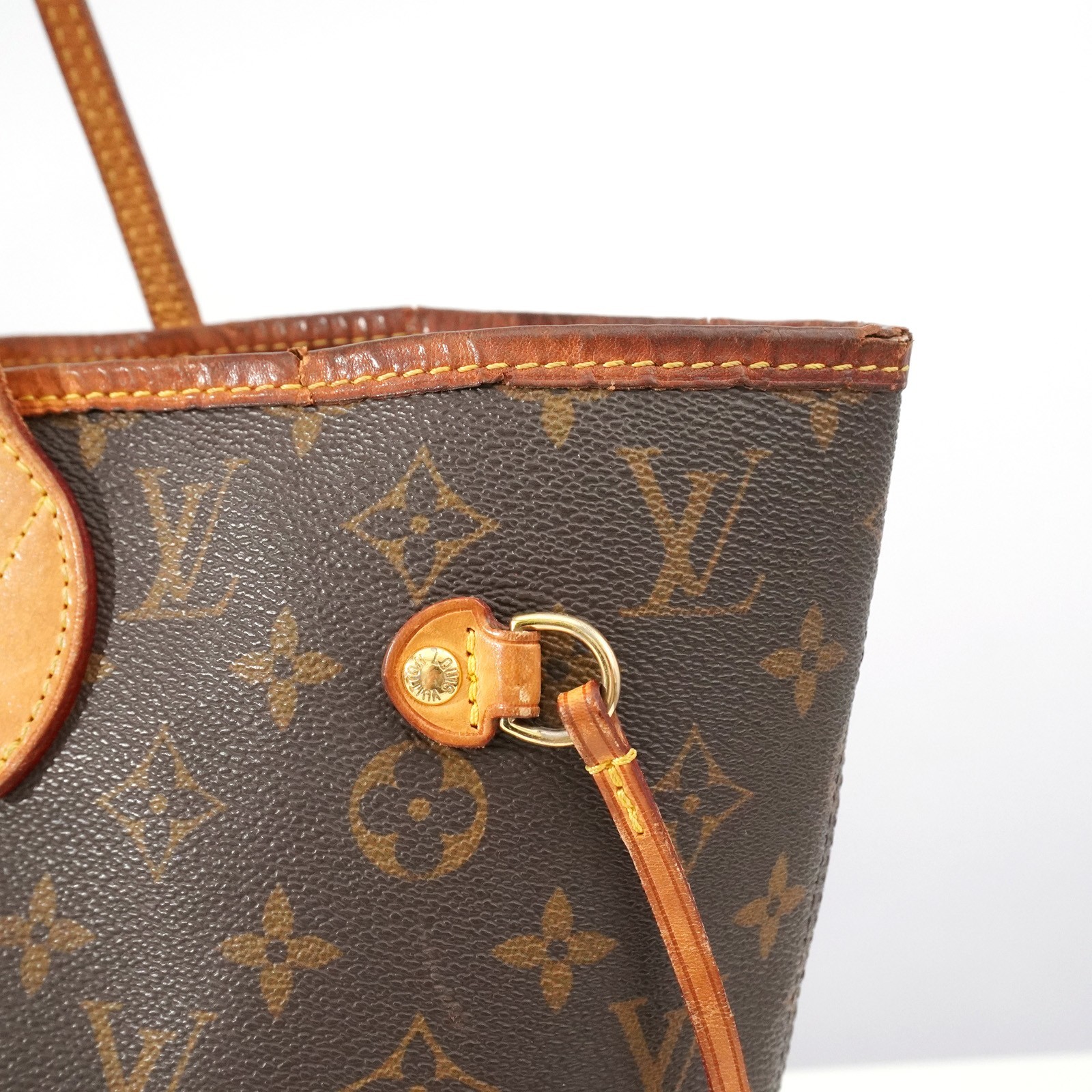 LOUIS VUITTON LV Monogram Neverfull MM M40156 Tote Bag VI2094 Auth #54372A