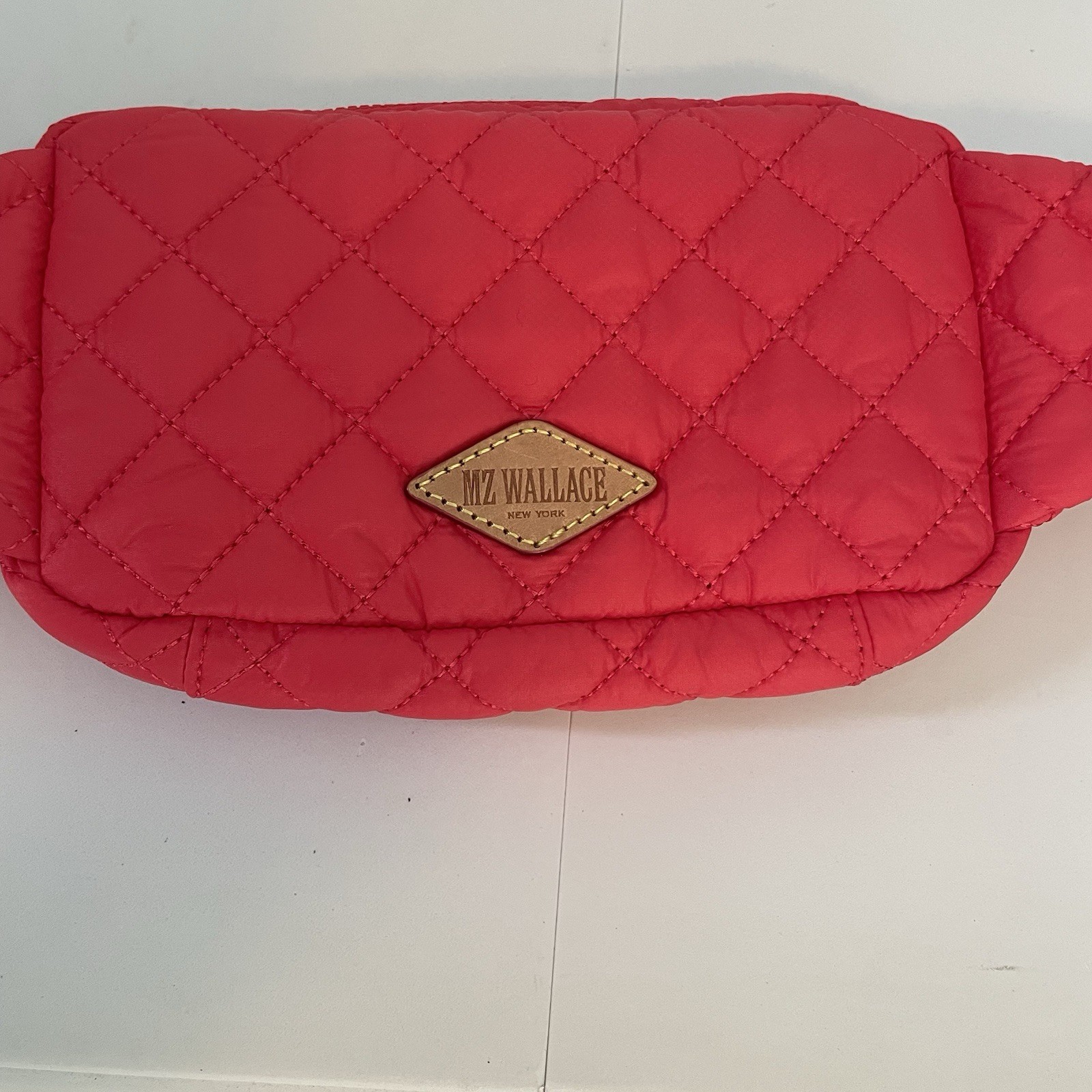 MZ Wallace Metro Belt Bag Watermelon Red Pink Sling Purse Summer Travel EUC
