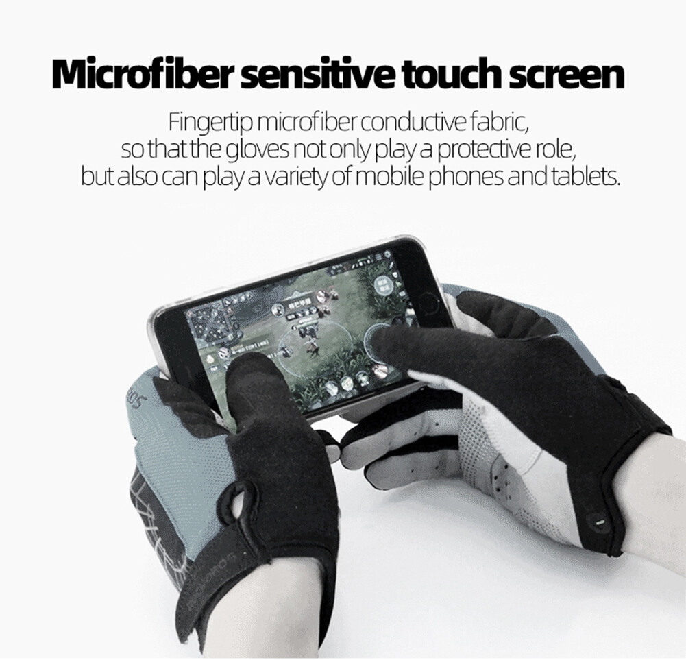 ROCKBROS Cycling Gloves Touchscreen Full/Half Finger Gel Pad Mountain Bike Glove