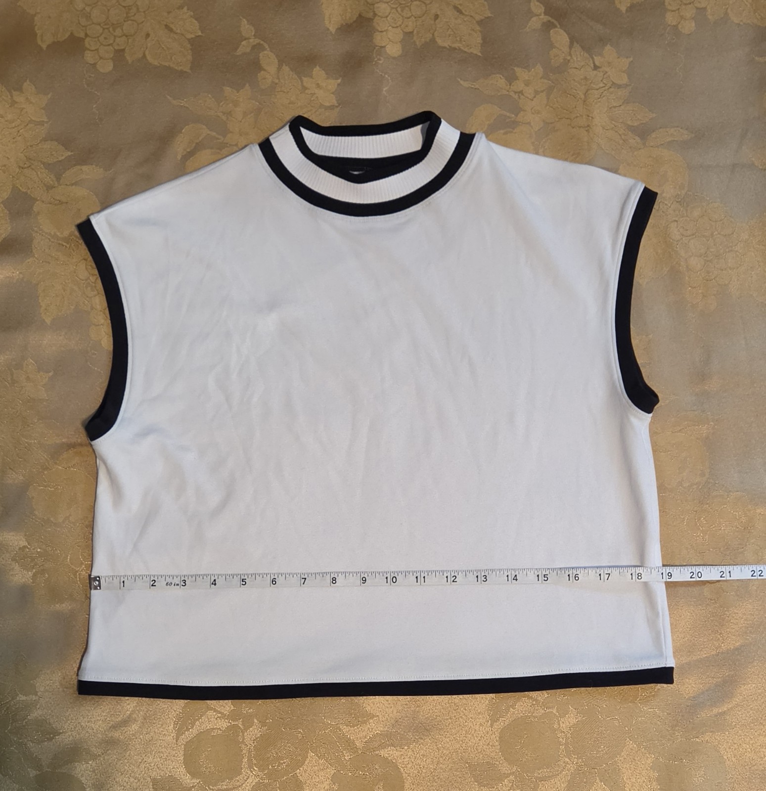 CALIA Women’s Ribbed Cropped Mock Neck Tank