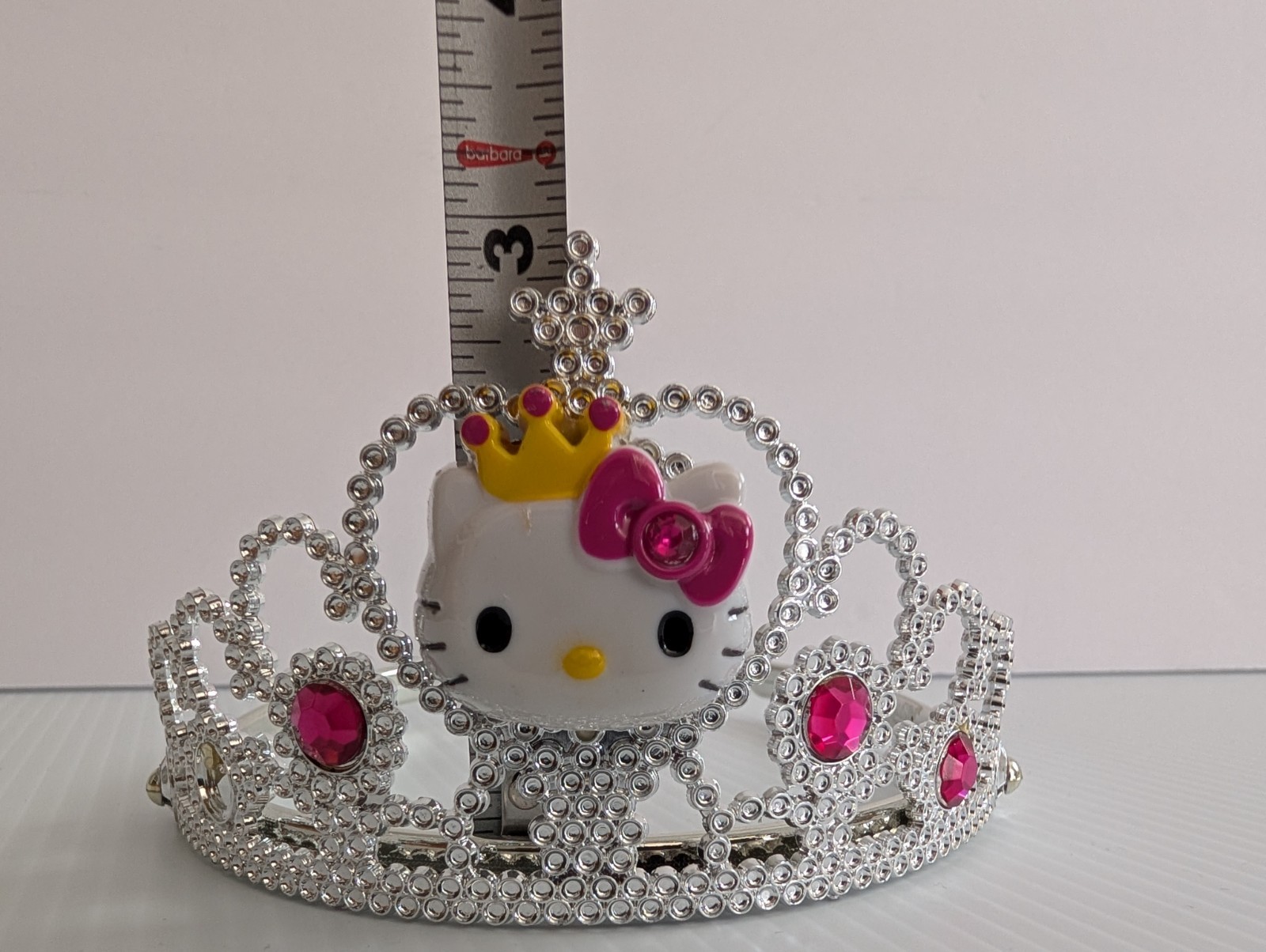 Hello Kitty Rhinestone Tiara Headband Princess Crown Sanrio Pink Girls Costume