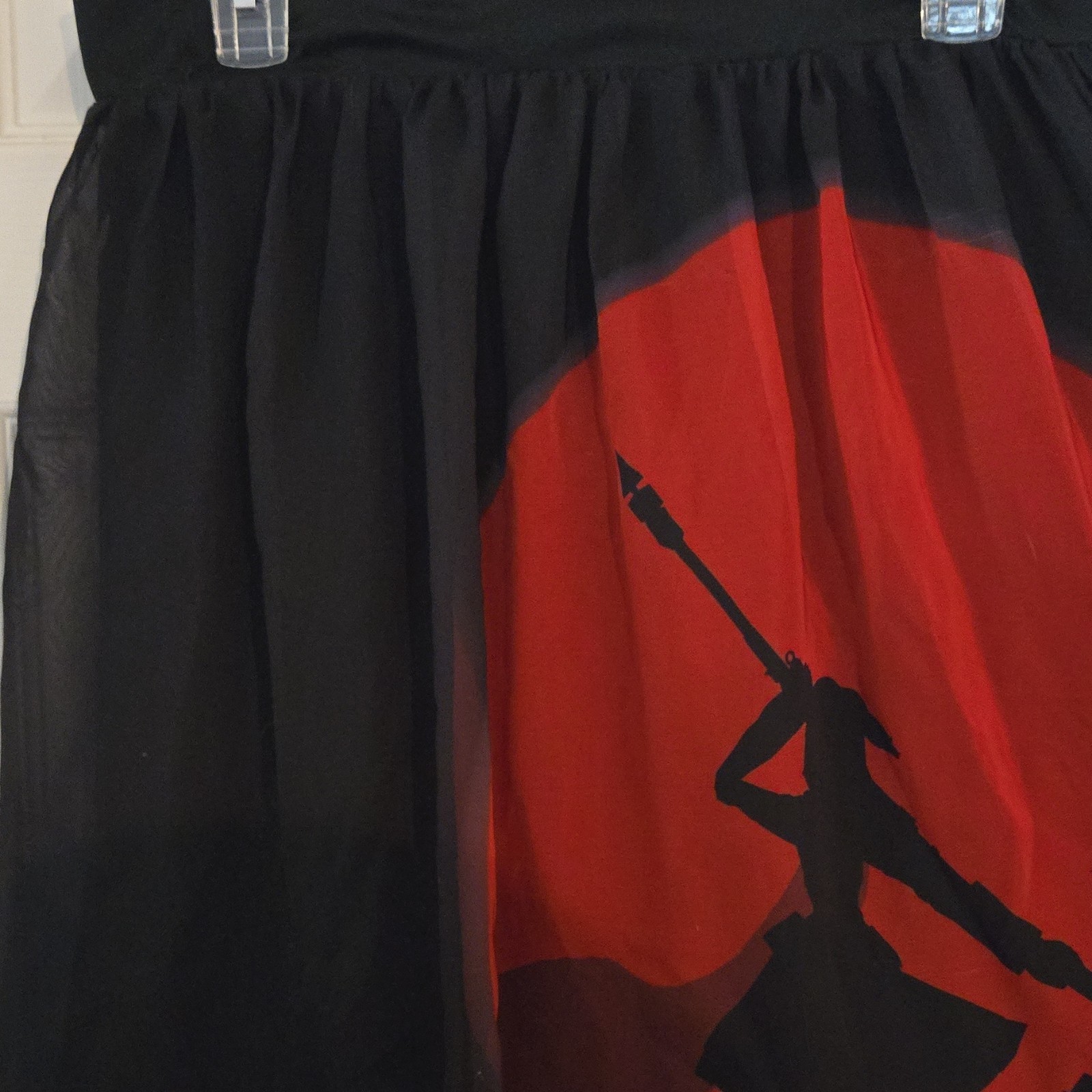 Rooster Teeth RWBY Ruby Rose Chiffon Knee Length Skirt