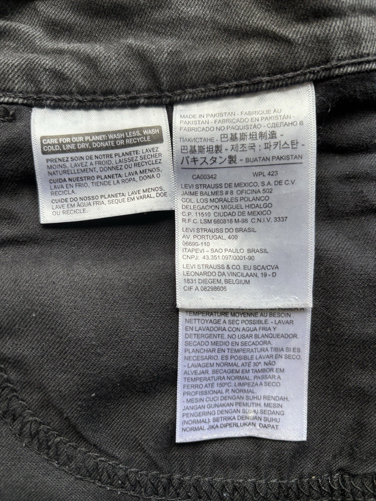 Vintage Levis 511 “Line 8” Slim Fit W36 L32 Charcoal 29923-0006 BNWOT RRP £139