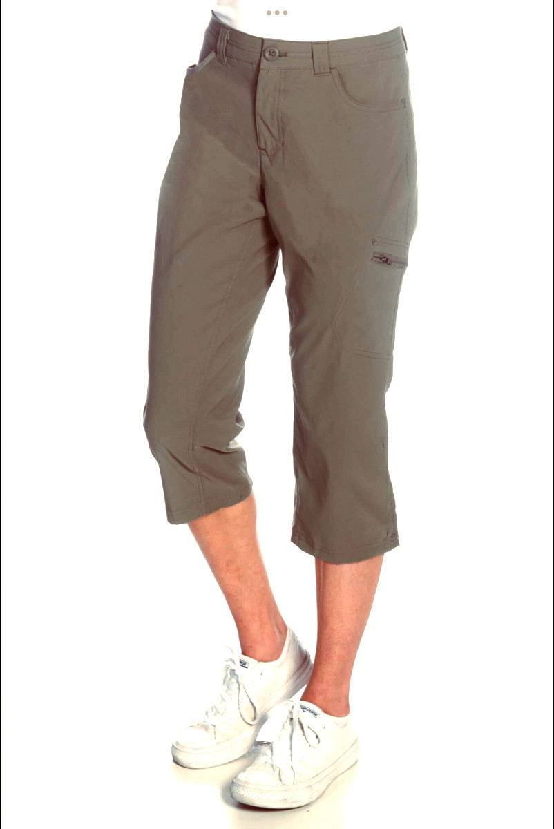 Eddie Bauer Stretch Rainier Capri with Cargo Pocket