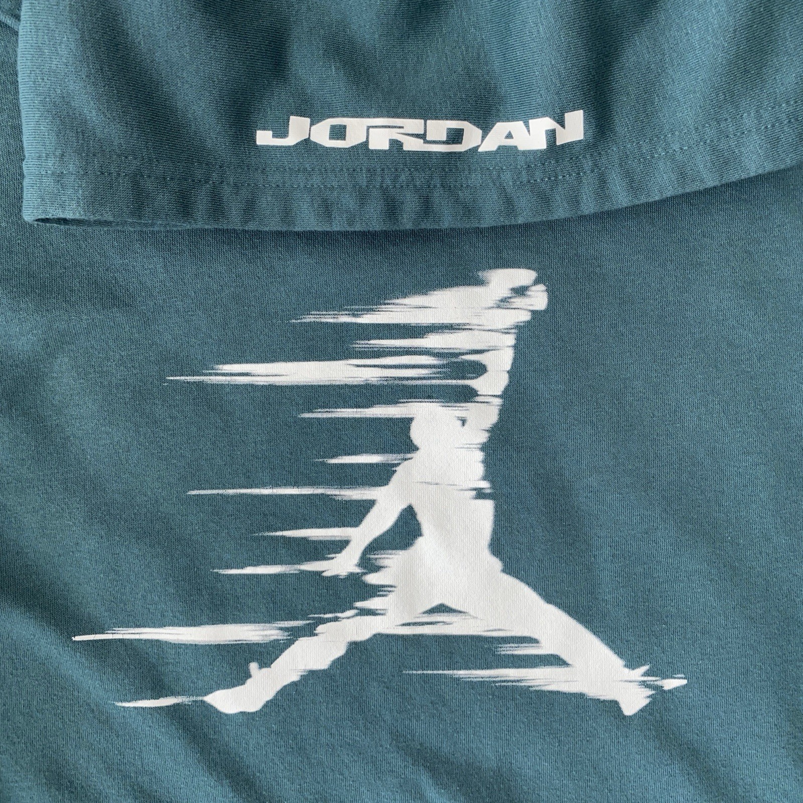 Nike Air Jordan Jumpman Pullover Hoodie Sweatshirt Green White Youth XL 13-15y