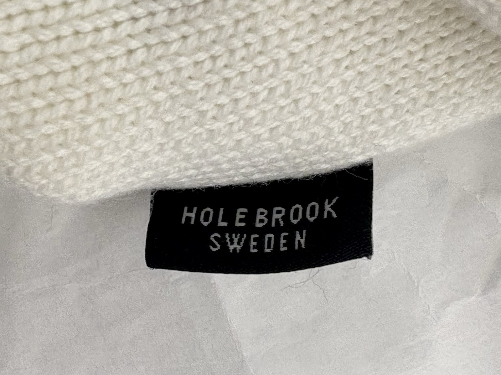 Holebrook Sweden Women’s Windproof Full Zip Sweater Jacket Organic Cotton Large