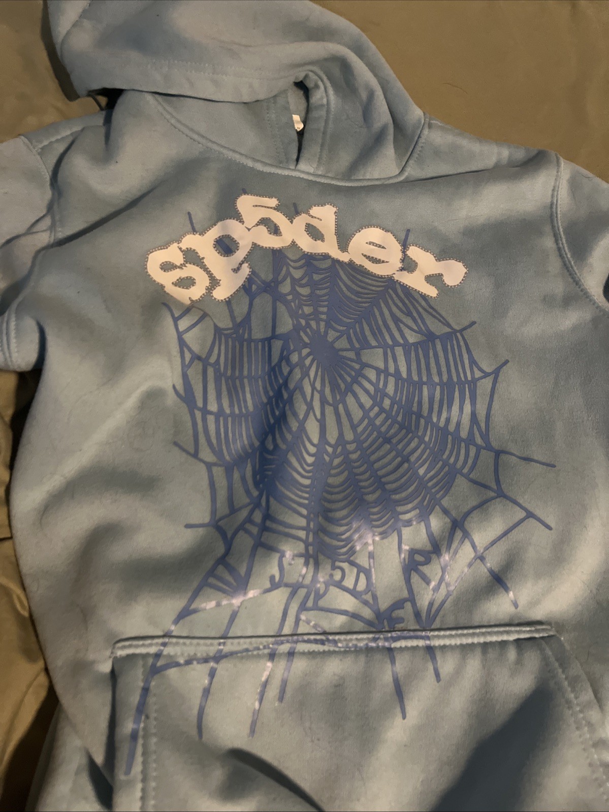 Sp5der Mens Small Hoodie Blue