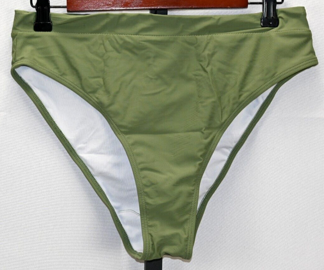 Olive Green Bikini Bottom NWOT Size XL 80% Nylon 20% Spandex