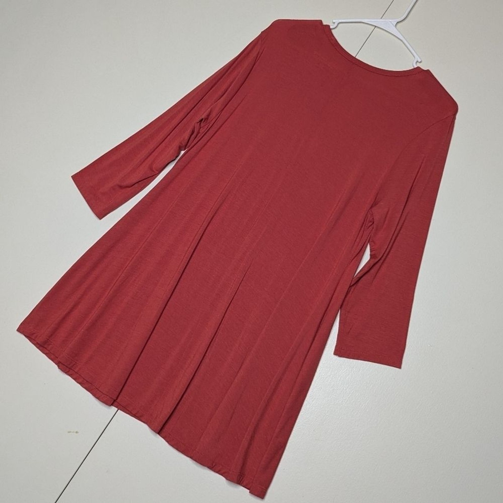 Soft Surroundings Heavenly Soft Keyhole Tunic In Terracotta