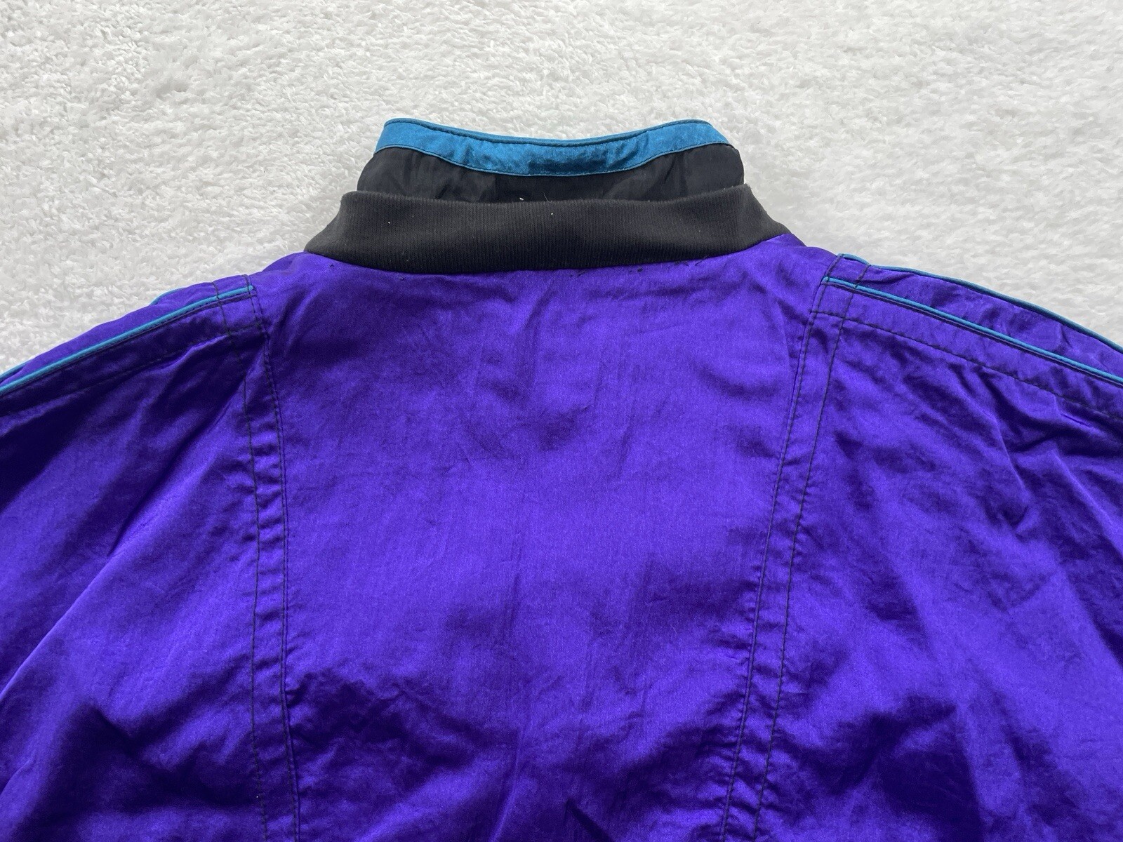 Vintage Le Coq Sportif Colorblock Windbreaker Jacket Mens M Purple 90s RN73349