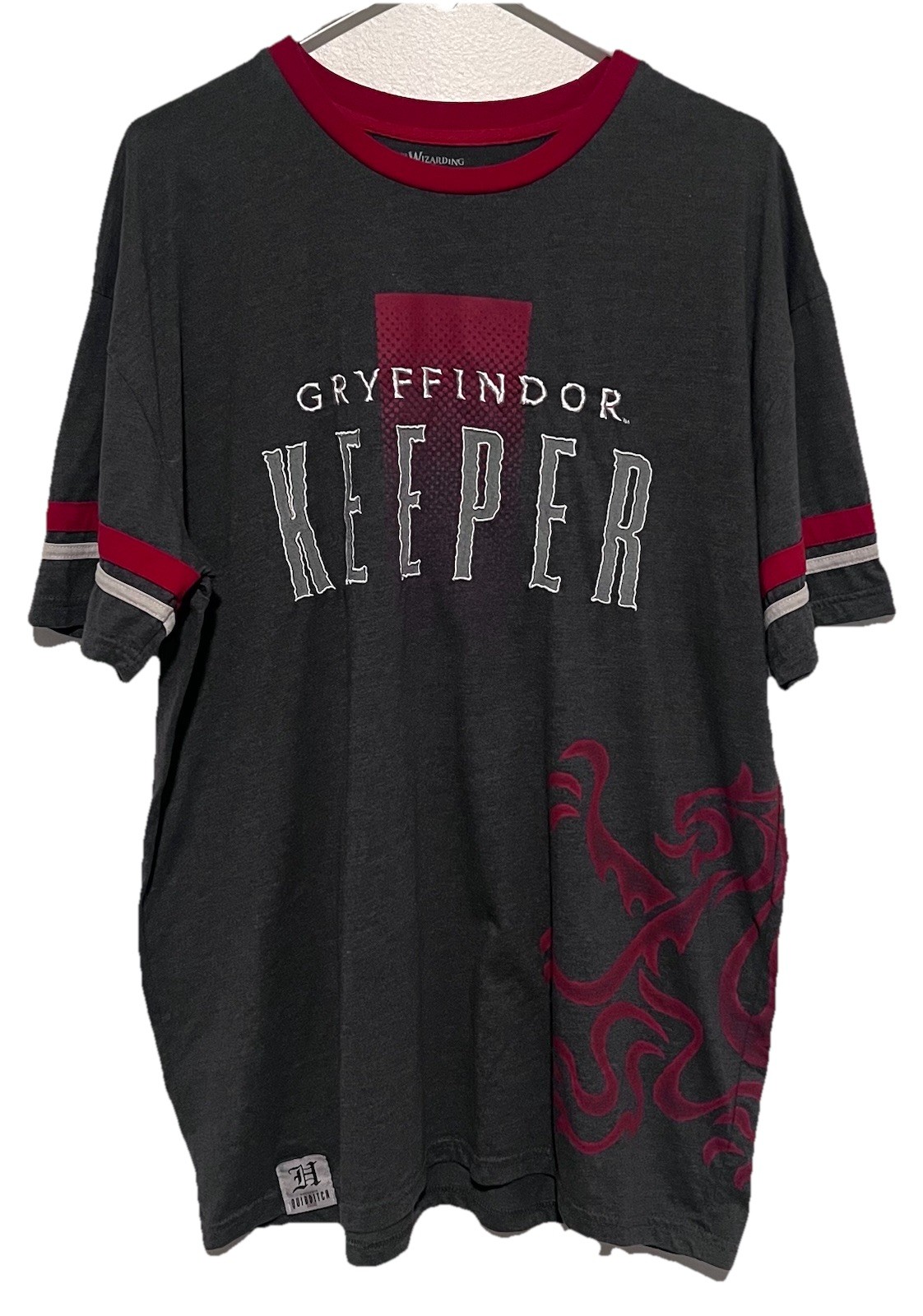 Universal Studios Wizarding World Harry Potter T-Shirt XL Gryffindor Keeper Tee