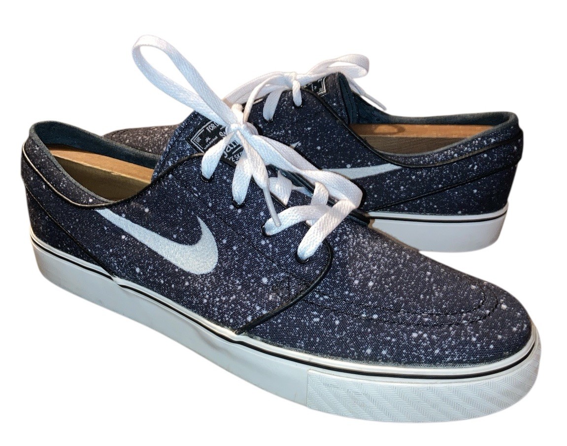 Nike Sb Zoom Stefan Janoski “Splatter” Black Ivory 375361-012 Men’s Size 10.5 US