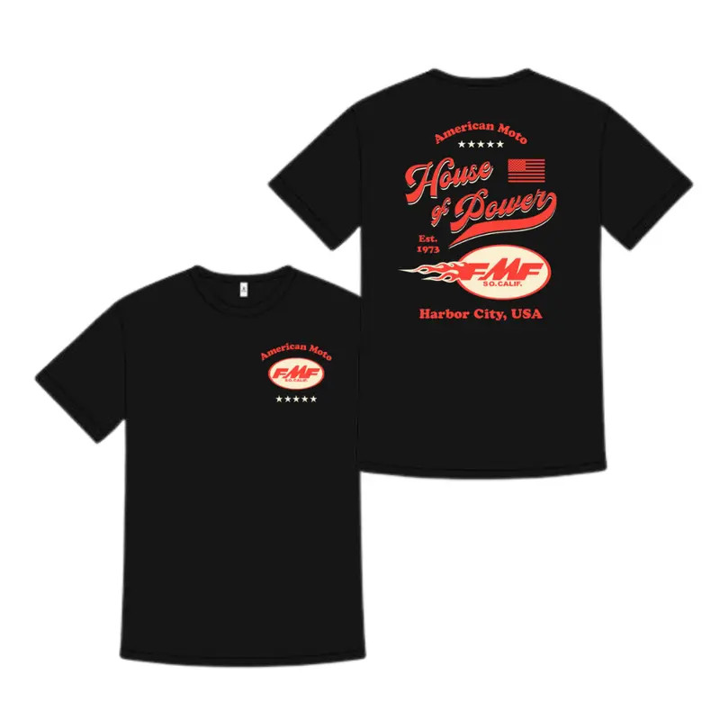 FMF House of Power American Moto Harbor City USA Graphic T Shirt Tee