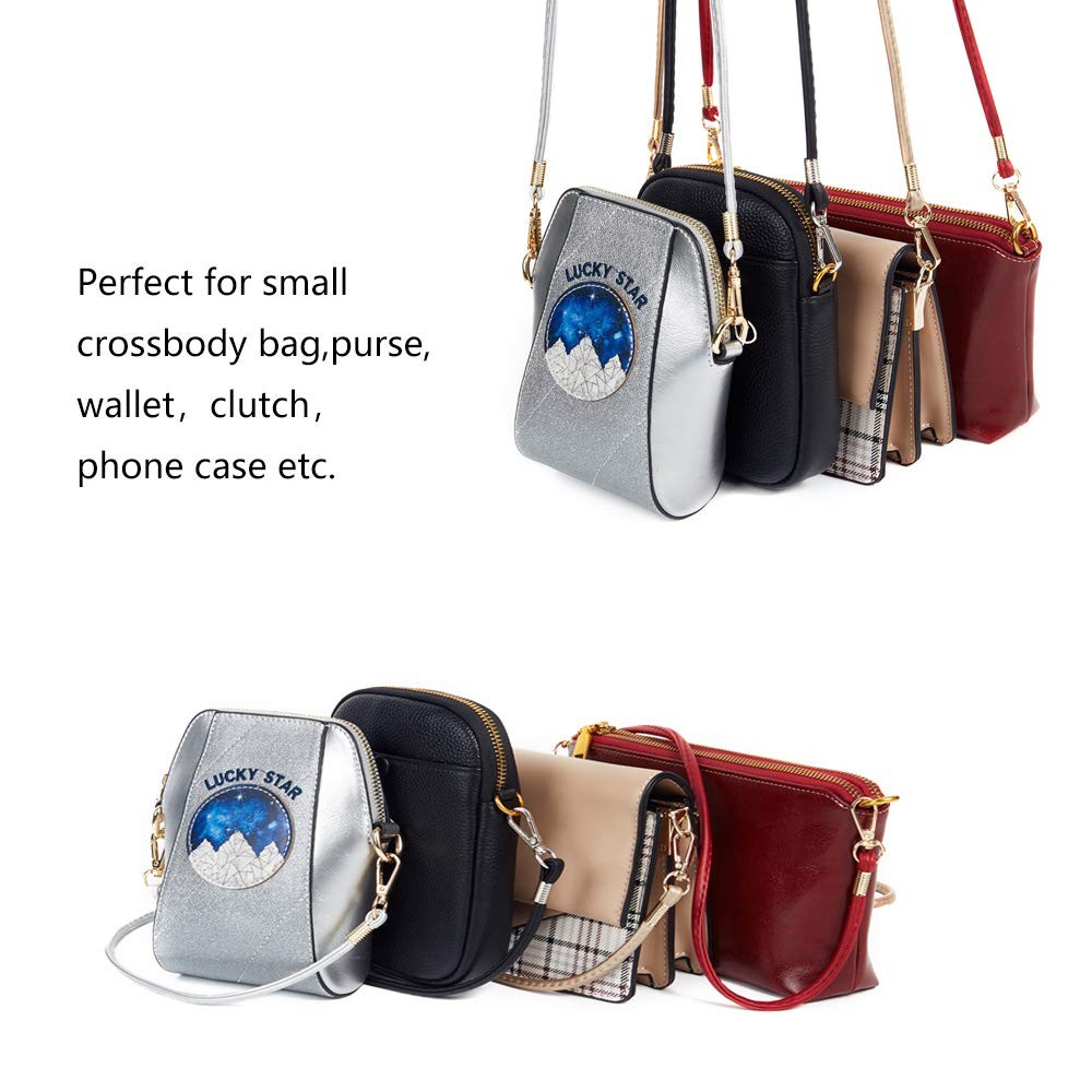 Thin Soft PU Leather Crossbody Replacement Chain Strap for Small Bag，Purse，Wa…