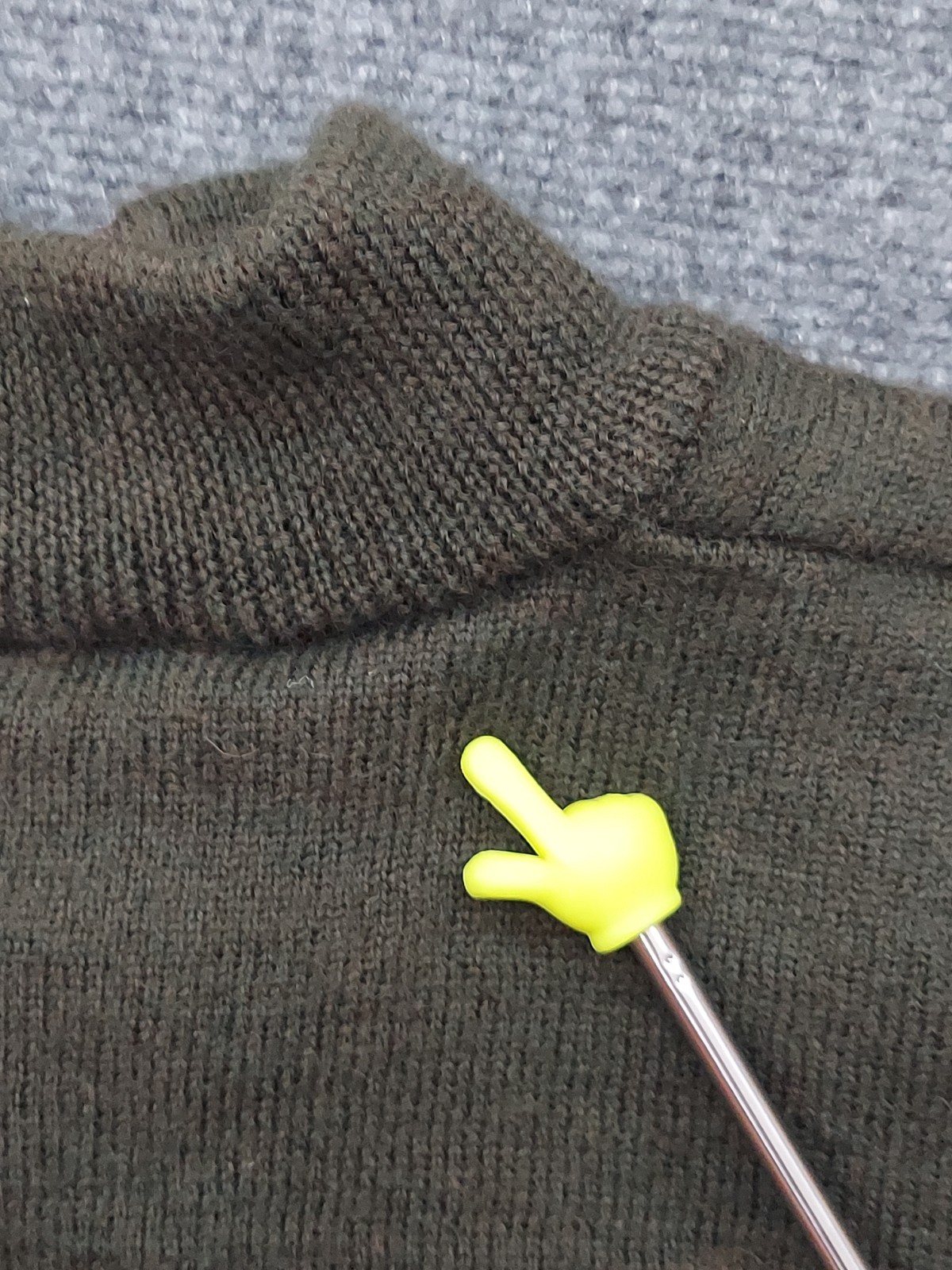 Cabelas Windshear Wool Sweater Mens 3XLT Olive Green Elbow Patches 1/4 Zip READ