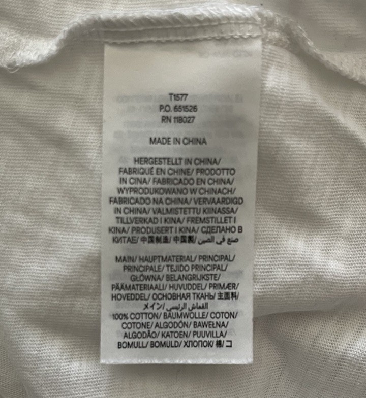 BODEN Sasha White Broderie Tee size US 16/18