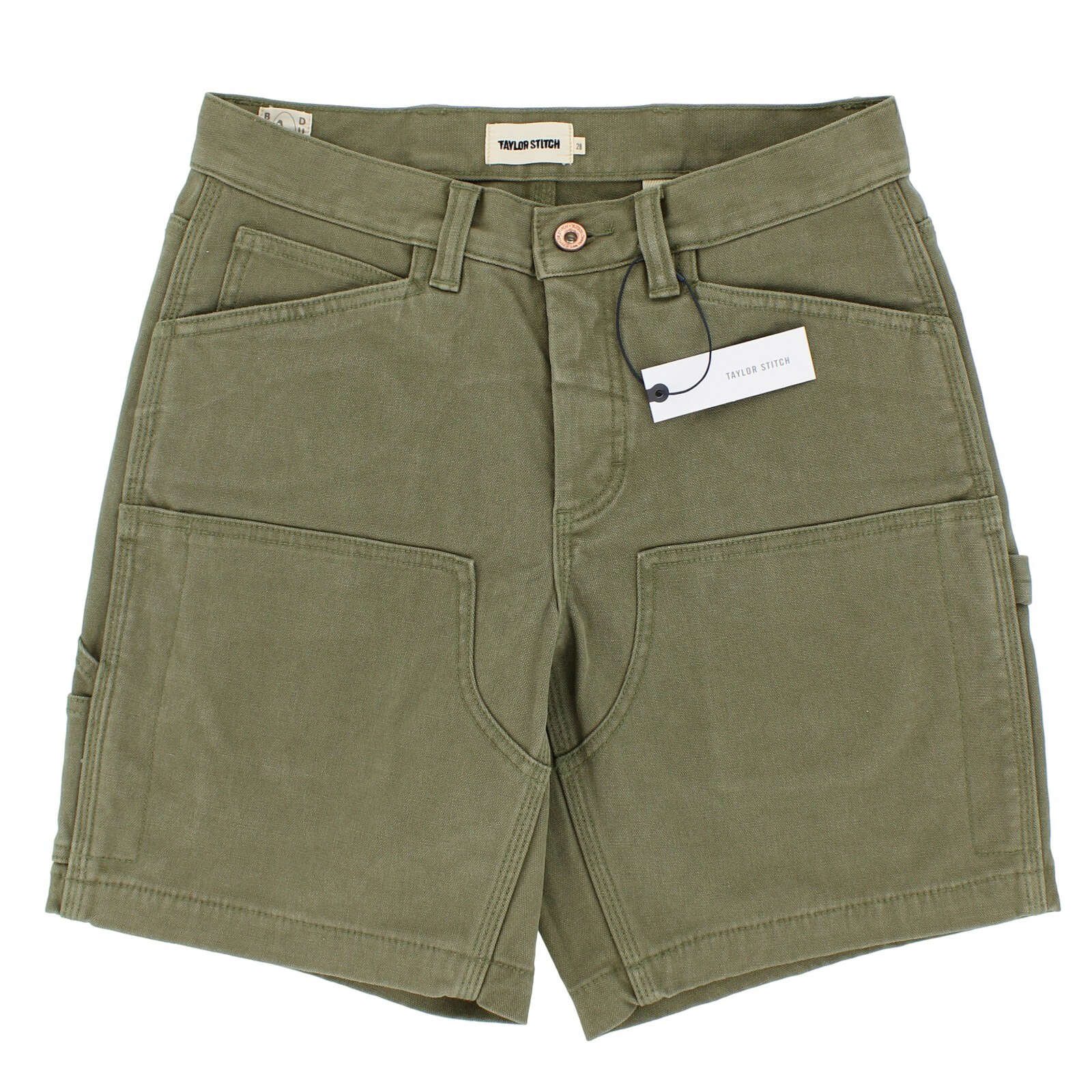 Taylor Stitch Shaper Shorts, Men’s, Sand Boss Duck, 8 inch Inseam