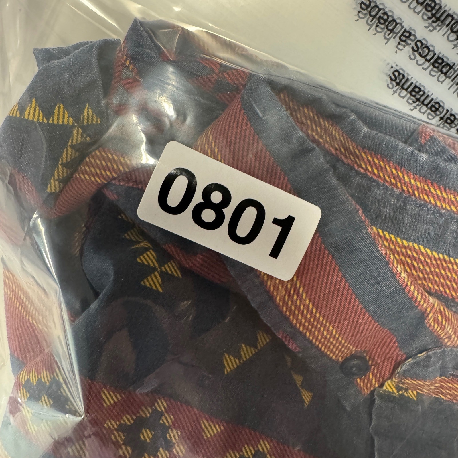 Levis Mens Southwestern Aztec Print Button Down Shirt Blue Red Yellow Medium