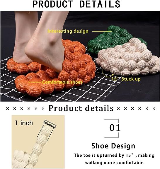 Cozy Bubble Slides Anti-Slip Sandals Ultra Soft Slippers Cloud Home Outdoor Shoe