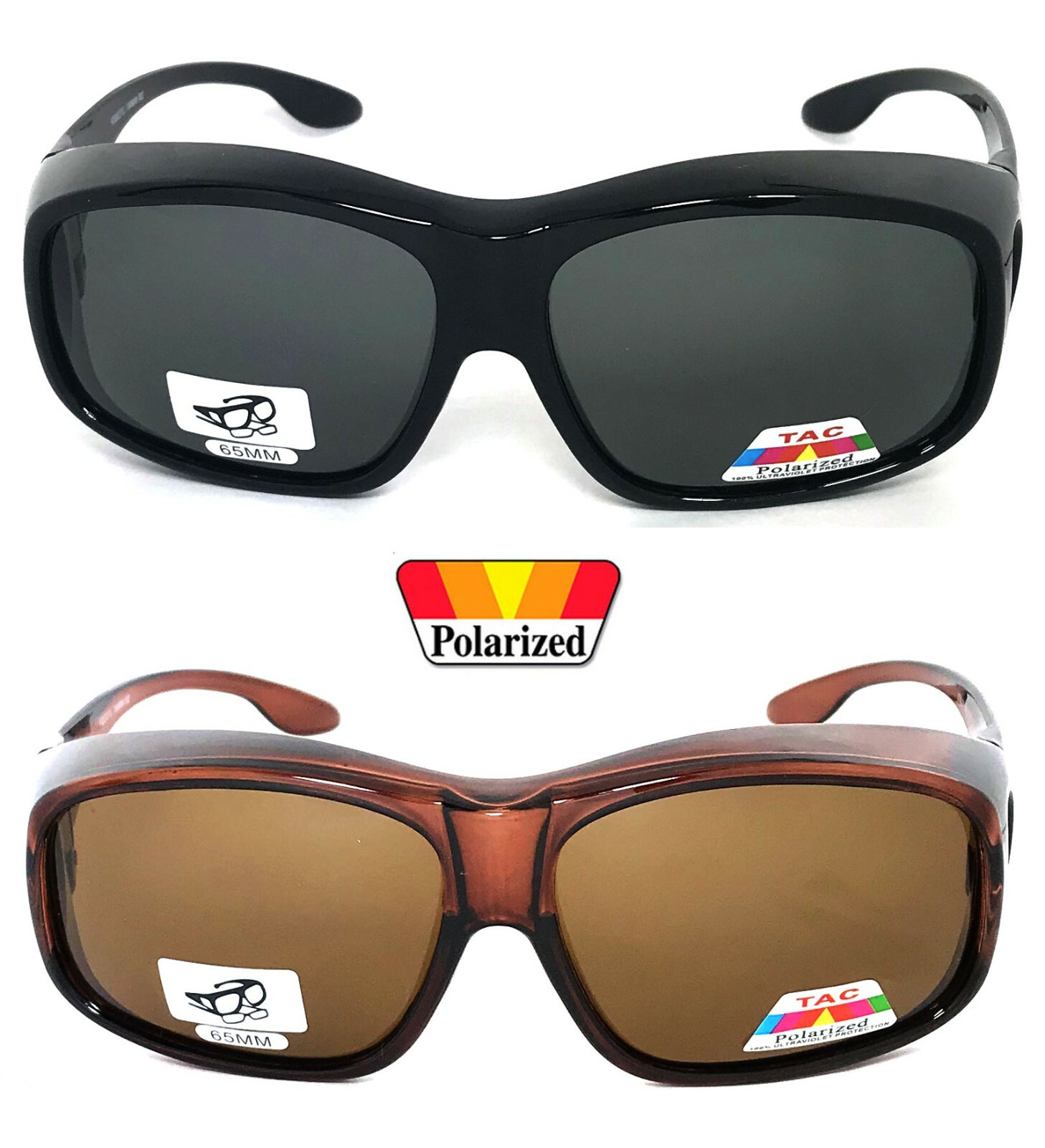 Large Fit Over Most Rx Glasses Sunglasses Polarized Lens Cover All Wrap Around