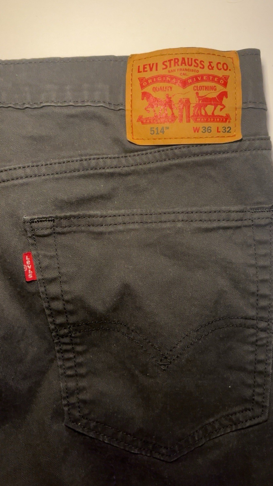 Levi’s Men’s Straight Slim Fit Black Dark Wash Denim Jeans Low Rise 5-Pocket